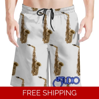 Le Studio Saxophone  Beach Shorts